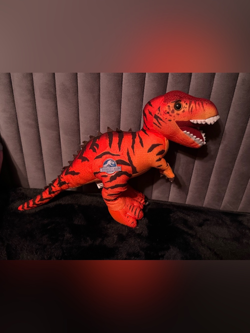 💖4/$25- Jurassic World T-Rex Plush Dinosaur Toy Factory Red Orange Dino